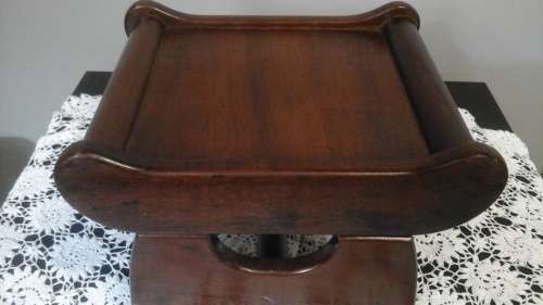 ABSOLUTELY GORGEOUS VINTAGE IMBUIA? FOOT STOOL. STUNNING AND FUNCTIONAL PIECE!