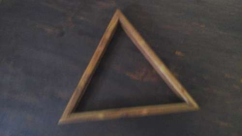 TERRIFIC VINTAGE POOL BALL RACK (TRIANGLE). REALLY FANTASTIC PIECE!