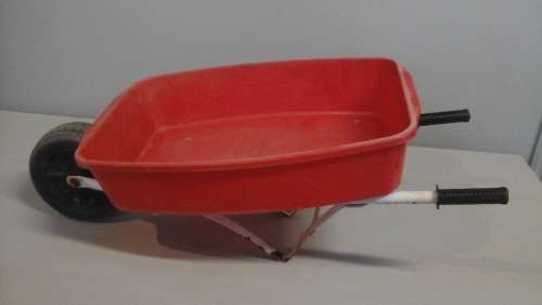 TERRIFIC VINTAGE KIDDIES WHEEL BARROW. ABSOLUTELY FANTASTIC PIECE!