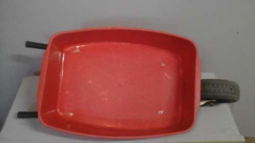 TERRIFIC VINTAGE KIDDIES WHEEL BARROW. ABSOLUTELY FANTASTIC PIECE!