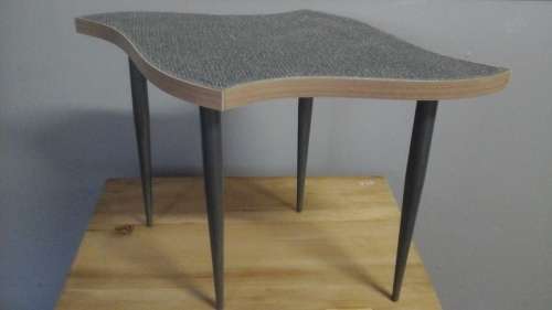 STUNNING VINTAGE SMALL ART DECO STYLE OCCASIONAL TABLE. REALLY GORGEOUS PIECE!