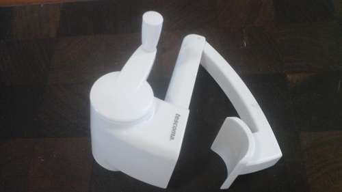 MARVELOUS TESCOMA HAND-CRANKED CHEESE GRATER. TERRIFIC AND HANDY PIECE!