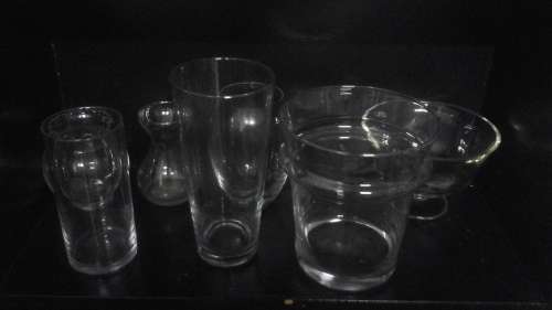 GORGEOUS JOB LOT OF ASSORTED GLASS VASES. TERRIFIC AND USEFUL!