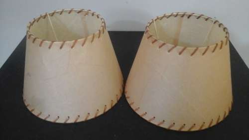 TWO STUNNING VINTAGE LAMP SHADES. SIMPLY GORGEOUS!