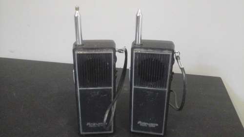 TWO MIDLAND TWO WAY RADIOS. MANUFACTURED IN OCTOBER 1975. PERFECT DECOR