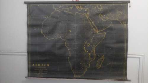 SIMPLY INCREDIBLE VINTAGE 'PHILLIPS MAP BUILDING SHEET SERIES 1 (CONTOURED) OF AFRICA. PHENOMENAL!