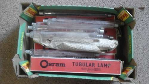 A COLLECTION OF OSRAM TUBULAR LAMPS. SOME NEW SOME OLD