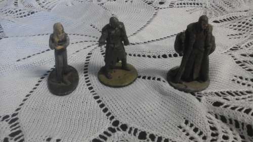 THREE INCREDIBLE LORD OF THE RINGS FIGURINES.ORC WARRIOR, EOWYN AND DENETHOR.TERRIFIC & COLLECTIBLE!