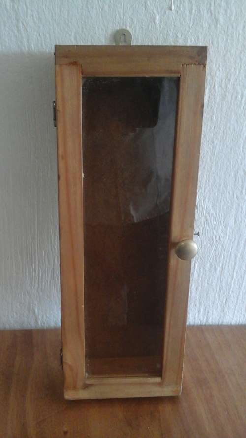 PHENOMENAL VINTAGE WALL HANGING MINIATURE DISPLAY CABINET. BEAUTIFUL PIECE!