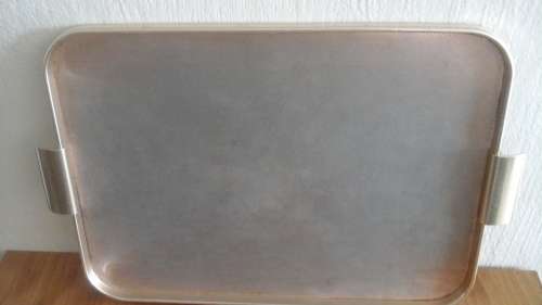 FANTASTIC VINTAGE PLATED SERVING TRAY. STUNNING PIECE!