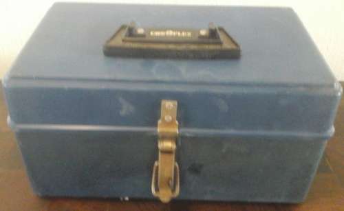 TERRIFIC VINTAGE CONOFLEX TACKLE/ TOOL BOX. AWESOME AND FUNCTIONAL PIECE!