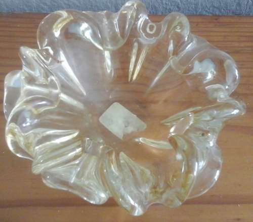 EXTREMELY EXQUISITE MURANO? ASHTRAY. STUNNING PIECE!