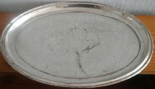 ABSOLUTELY EXQUISITE VINTAGE PLATED SERVING TRAY. STUNNING PIECE!