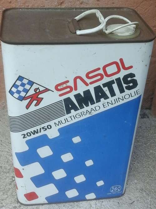 HIGHLY COLLECTIBLE. A VINTAGE SASOL MATIS TIN. PERFECT DECOR