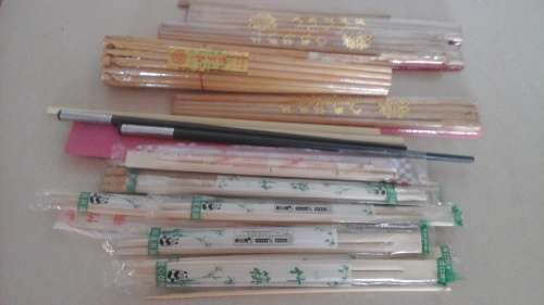 LIKE CHINESE FOOD A HUGE ASSORTMENT OF WOODEN  CHOPSTICKS. THROW THEM WHEN YOU DONE