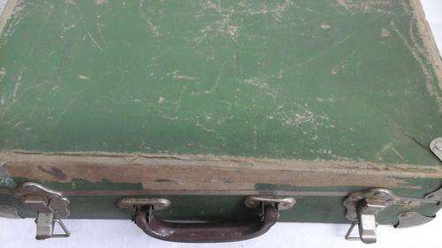 RELIC OF THE PAST. VINTAGE REEL CASE. COULD TAKE 3 REELS. HAS CARRIED MANY MOVIES IN ITS TIME