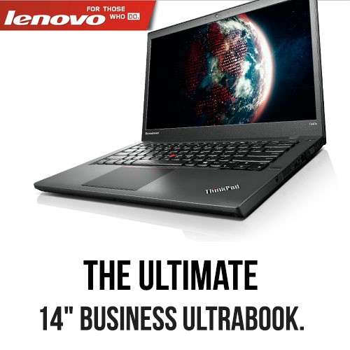 New-Demo Boxed, Lenovo Thinkpad T440 Ultrabook 4th Gen Core i5 with Dual Batteries, Win 10, 500GB