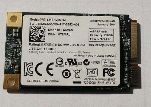Liteon LMT-128M6M mSATA Solid State Drive 128GB (SSD)