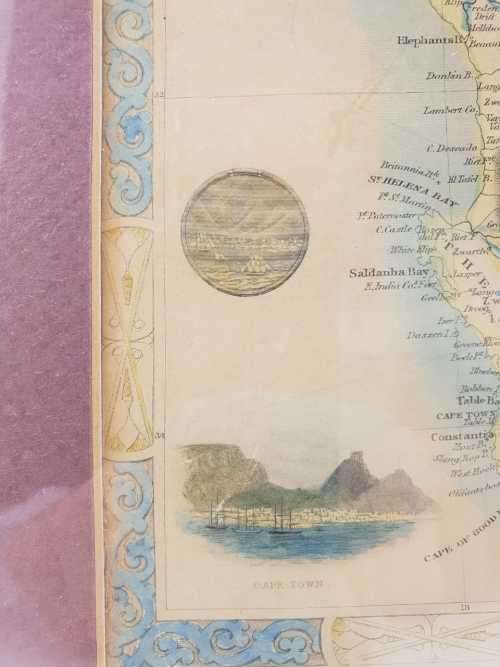 Tallis Map: Cape Colony by J Rapkin