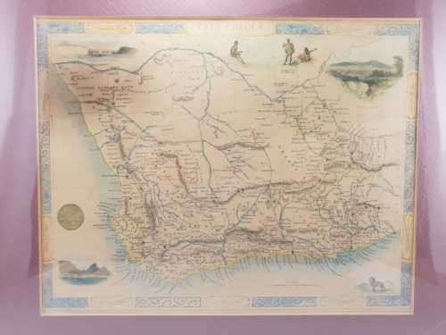 Tallis Map: Cape Colony by J Rapkin