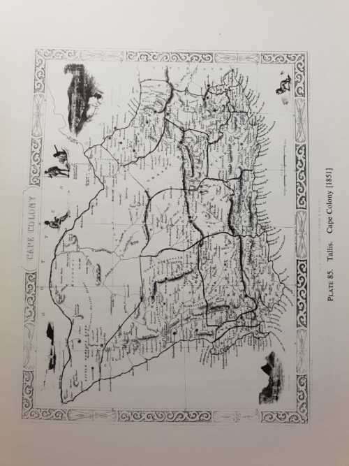Tallis Map: Cape Colony by J Rapkin