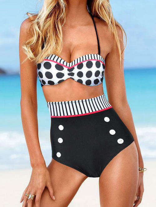 CLASSIC STYLE HIGH WAIST BIKINI