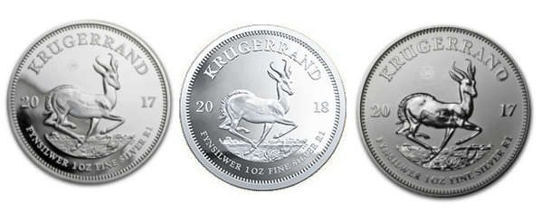 2017 & 2018 1oz Fine-Silver Krugerrand Bundle