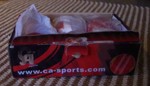 6 brand new leather cricket balls, photos show exact items on sale, 156 g