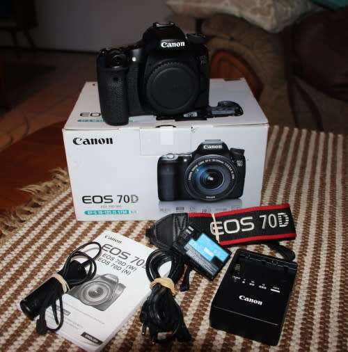 Canon 70D body in excellent condition, shutter count less than 8K, photos show exact item on sale