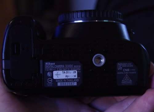 Nikon D3400 with 18-55 VR ii lens, photos show exact kit on sale.