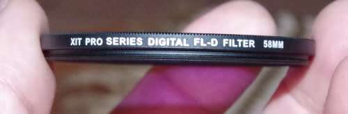 set of 3 58 mm Filters with a case, spotless like new. photos show exact items on sale