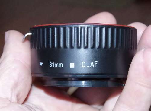 2 macro tubes for canon camera, photos show exact items on sale, no caps included