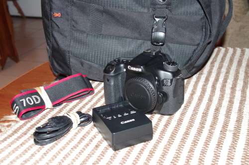 Canon 70D body only, photos show exact item on sale, has some minor signs of use externally.