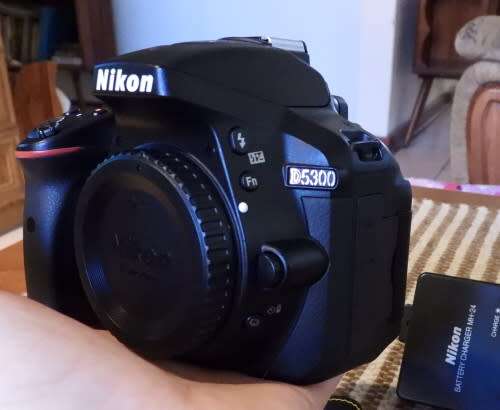 Nikon D5300 body only, photos show exact item on sale, excellent condition, has original battery