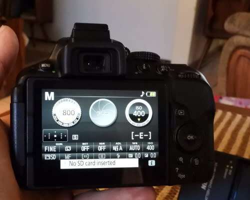 Nikon D5300 body only, photos show exact item on sale, excellent condition, has original battery