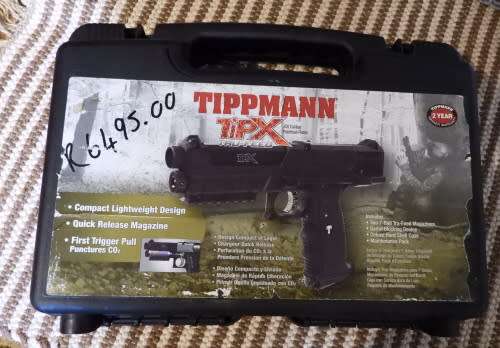 Tippmann TipX paintball marker, photos show exact item on sale. been in storage, not used much.