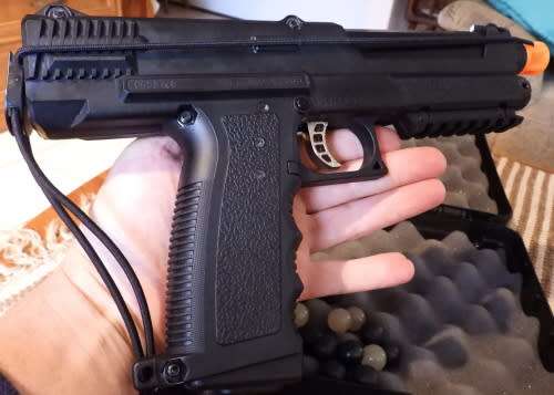 Tippmann TipX paintball marker, photos show exact item on sale. been in storage, not used much.