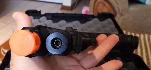 Tippmann TipX paintball marker, photos show exact item on sale. been in storage, not used much.