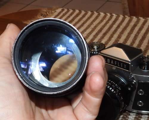 Elbaflex film camera with 200mm zoom, photos show exact item on sale