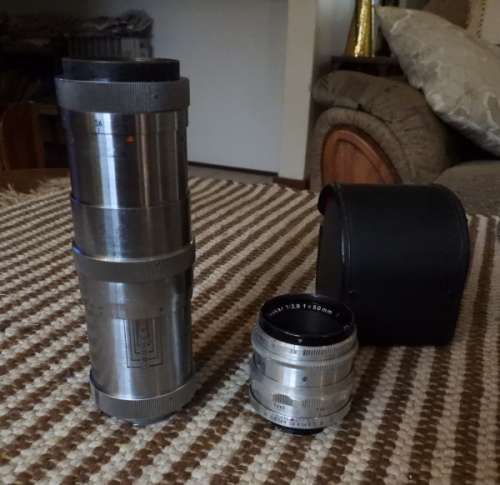 2 Carl Zeiss Lenses, probably for leica, photos show exact items on sale,