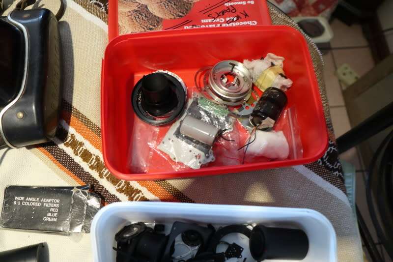 Large collection of camera spares, please study photos, spares only none of these items are complete