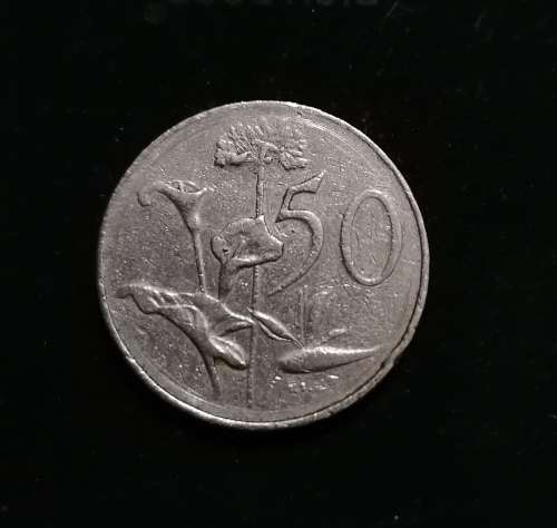 1966 South African 50c coin