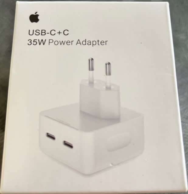 iPhone 35W Power Adapter Dual USB C + C