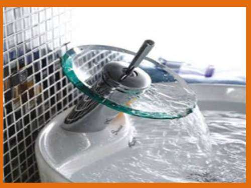 MODERN BATHROOM/KITCHEN WATERFALL TUB VANITY SINK FAUCET TAP