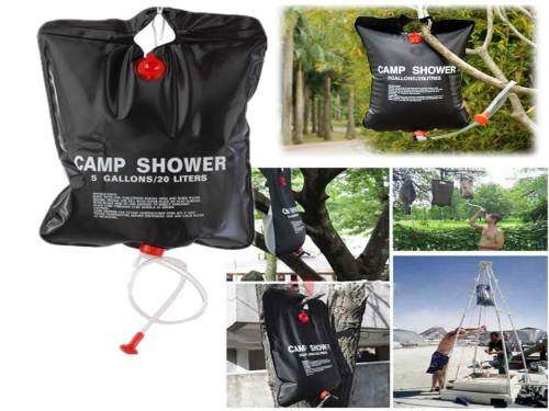 20L ENERGY HEATED SHOWER PIPE BAG FOR SPORT OUTDOOR CAMPING AND HIKING