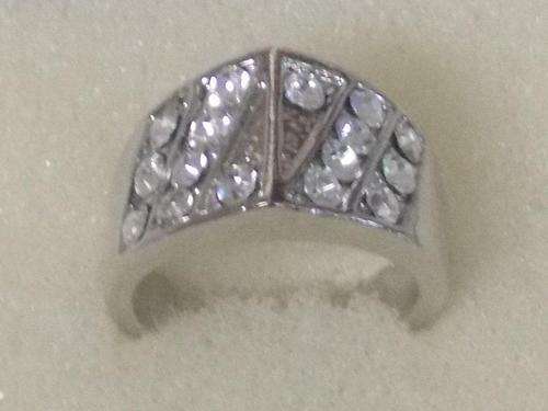 STUNNING SILVER EP DESIGNERS RING 16,17,18,19