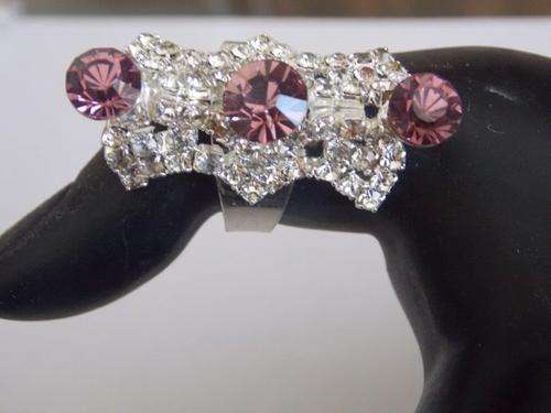 SIMULATED GEMSTONES RING ONE SIZE FIT ALL