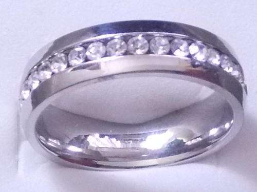 STUNNING FILLED SILVER DESIGNERS RING WITH SIM DIAMONDS SIZE 18,19 (FREE IMPORT)