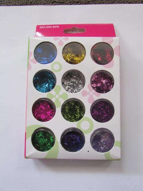 SPECIAL NAIL COLOURFULL PATERN POWDER GLITTER ART(INCLUDED 12 COLOURS)