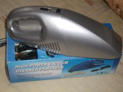 PORTABLE HIGH POWER 12 VOLT VACUUM CLEANER WITH WASHABLE FILTER